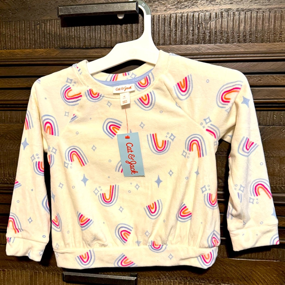 Cat & Jack Toddler Rainbow Sweatshirt Size 4T